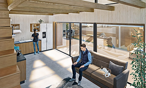 Návrh interiéru novostavby rodinného domu v Plzni