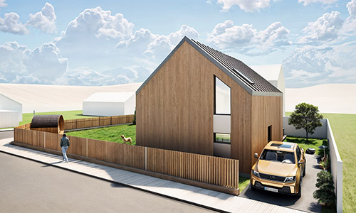 Návrh novostavby rodinného domu v Plzni