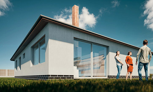 Návrh novostavby rodinného domu ve Velkých Popovicích